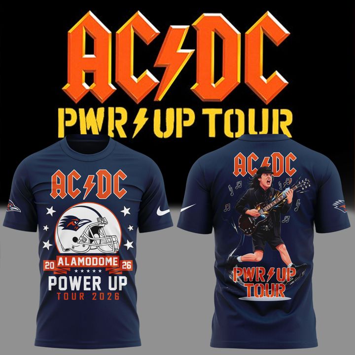 AC/DC x UTSA Roadrunners Football - Power Up Tour 2026 T-Shirt