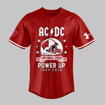 04.1. AC/DC x Wisconsin Badgers Football - Power Up Tour 2026 Jersey