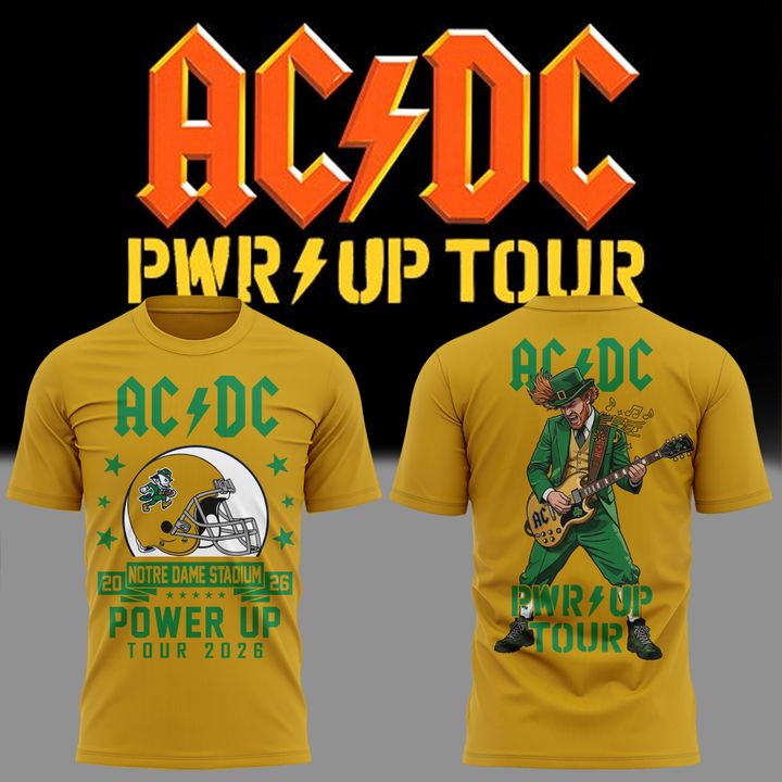 05. Special AC/DC x Notre Dame Football - Power Up Tour 2026 T-Shirt