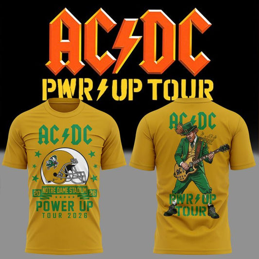 05. Special AC/DC x Notre Dame Football - Power Up Tour 2026 T-Shirt