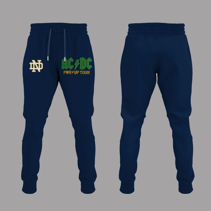001. New Perfect Tshirt AC/DC x Notre Dame Football - Power Up Tour 2026 T-Shirt