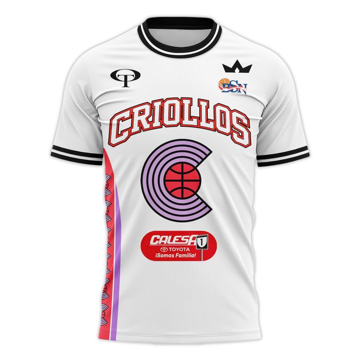 Criollos de Caguas 2026 Official New Uniform White Short Sleeve T-Shirt