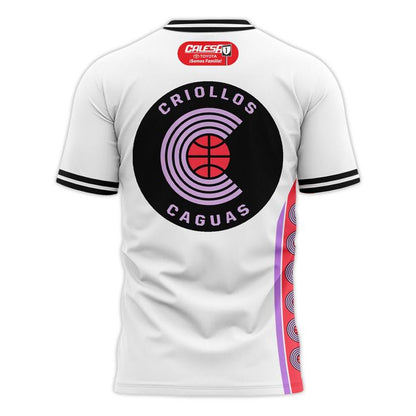 Criollos de Caguas 2026 Official New Uniform White Short Sleeve T-Shirt