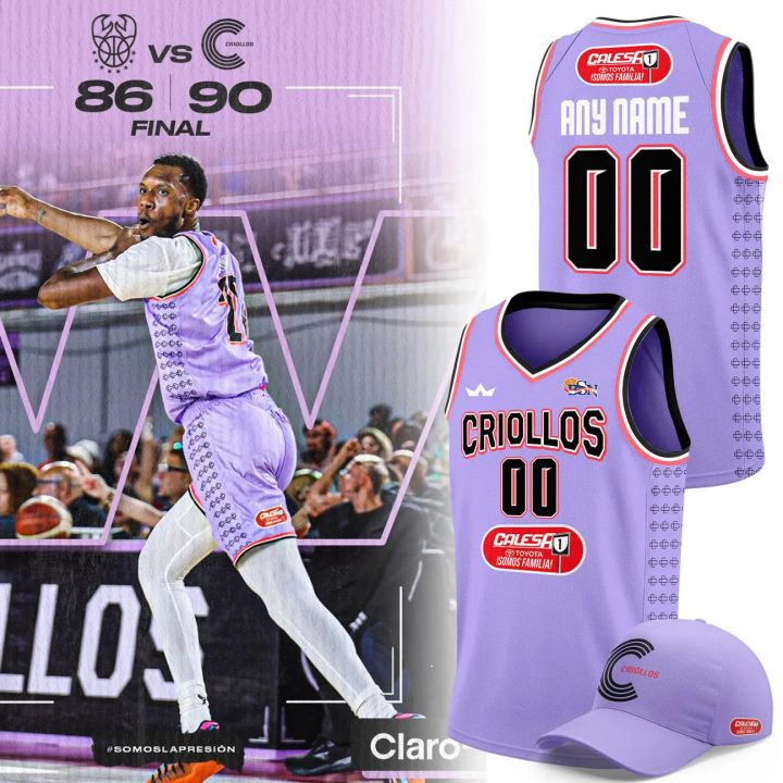 Criollos de Caguas Custom Name & Number Purple Basketball Jersey – Premium Fan Edition