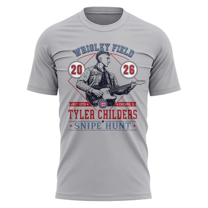 Special 2026 Tyler Childers at Wrigley Field T-Shirt - Gray