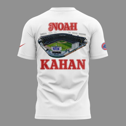 03.06. White Shirt Noah Kahan x Chicago Cubs - The Great Divide Tour 2026 T-Shirt