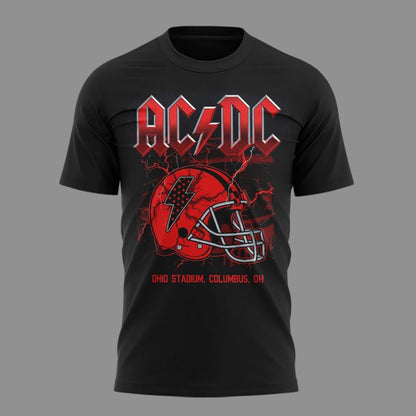 02.08. New Shirt AC/DC x Ohio State Football - Power Up Tour 2026 At Ohio Stadium T-Shirt