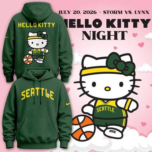 2026 Limited edition Hoodie Seattle Storm x Hello Kitty
