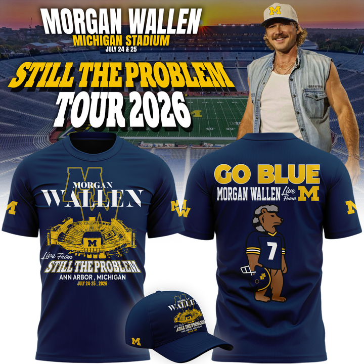 Exclusive Morgan Wallen x Michigan Football Tshirt 2026