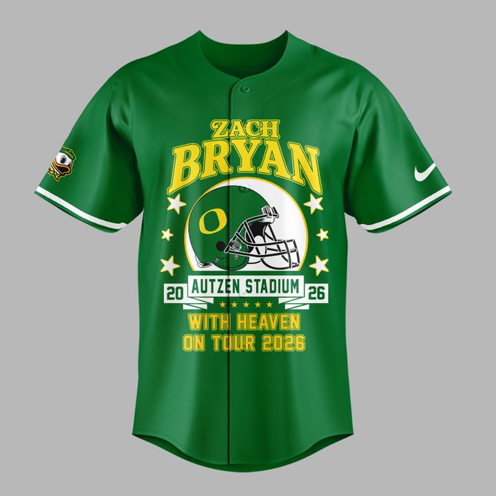 Exclusive Zach Bryan x Oregon Football - With Heaven On Tour 2026 Jersey
