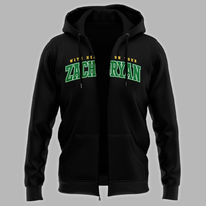 Special 2026 Zach Bryan x Oregon Ducks Zip Hoodie