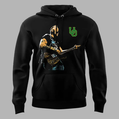 Black Hoodie Zach Bryan x Oregon Football - With Heaven On Tour Hoodie