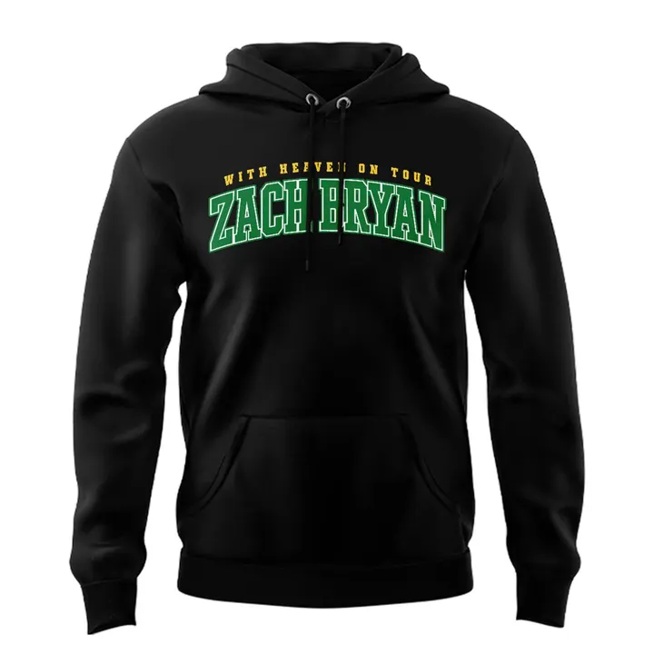 Exclusive Hoodie Zach Bryan x Oregon Football - With Heaven On Tour Hoodie