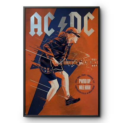 04.16. Poster AC/DC At Denver Event - Power Up Tour 2026 - Empower Filed at Mile High Poster