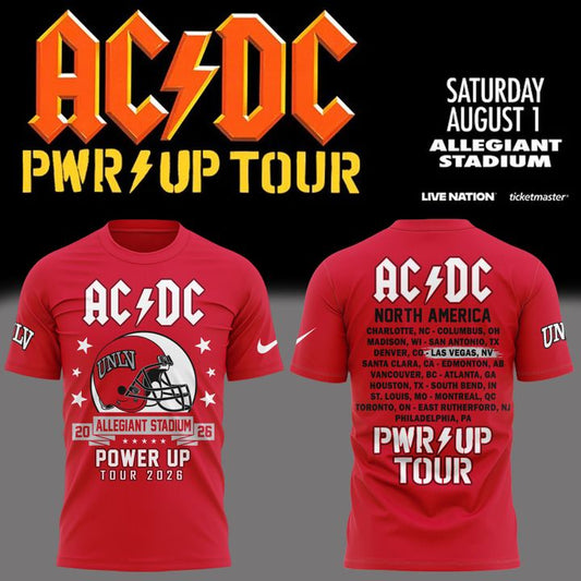 05.22. New Edition AC/DC x UNLV Football - Power Up Tour 2026 T-Shirt