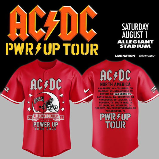 01.14. Special 2026 AC/DC x UNLV Football - Power Up Tour 2026 Jersey