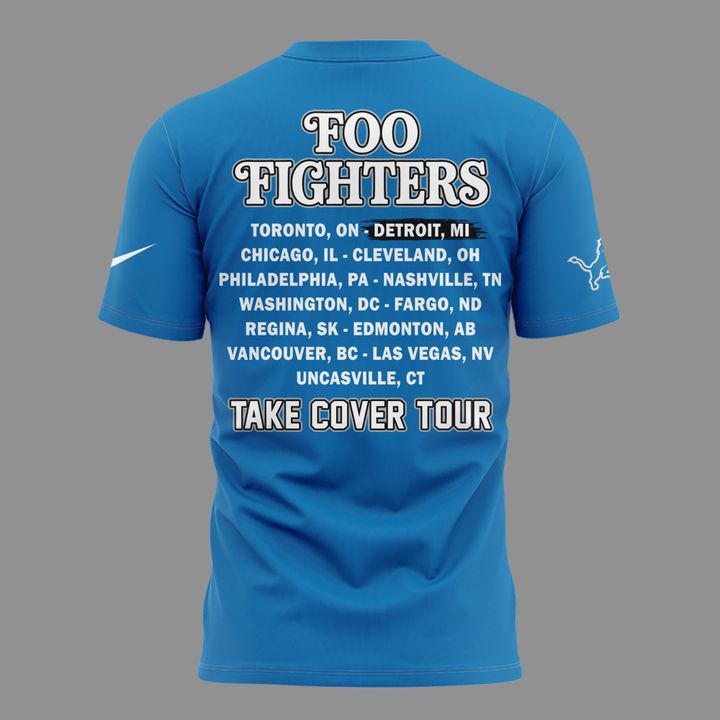 02. Newest Shirt Foo Fighters - Detroit, MI Event Newest Shirt - TAKE COVER TOUR 2026 T-Shirt