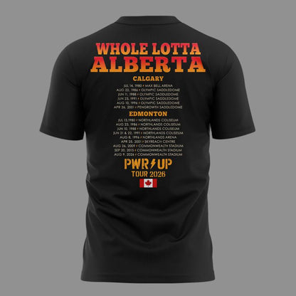 01.00. New Shirt AC/DC - Exclusive Edmonton Event Shirt - Power Up Tour 2026 T-Shirt