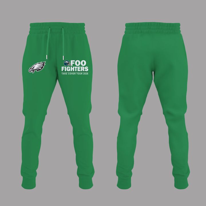 02.24. Perfect Hoodie Foo Fighters x Philadelphia Eagles - Take Cover Tour 2026 Hoodie