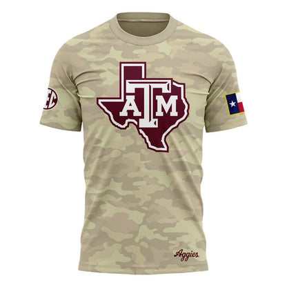 Texas A&M Aggies Honor & Support Camo T-Shirt