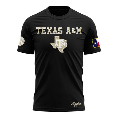Texas A&M Aggies Honor & Support Camo Logo T-Shirt