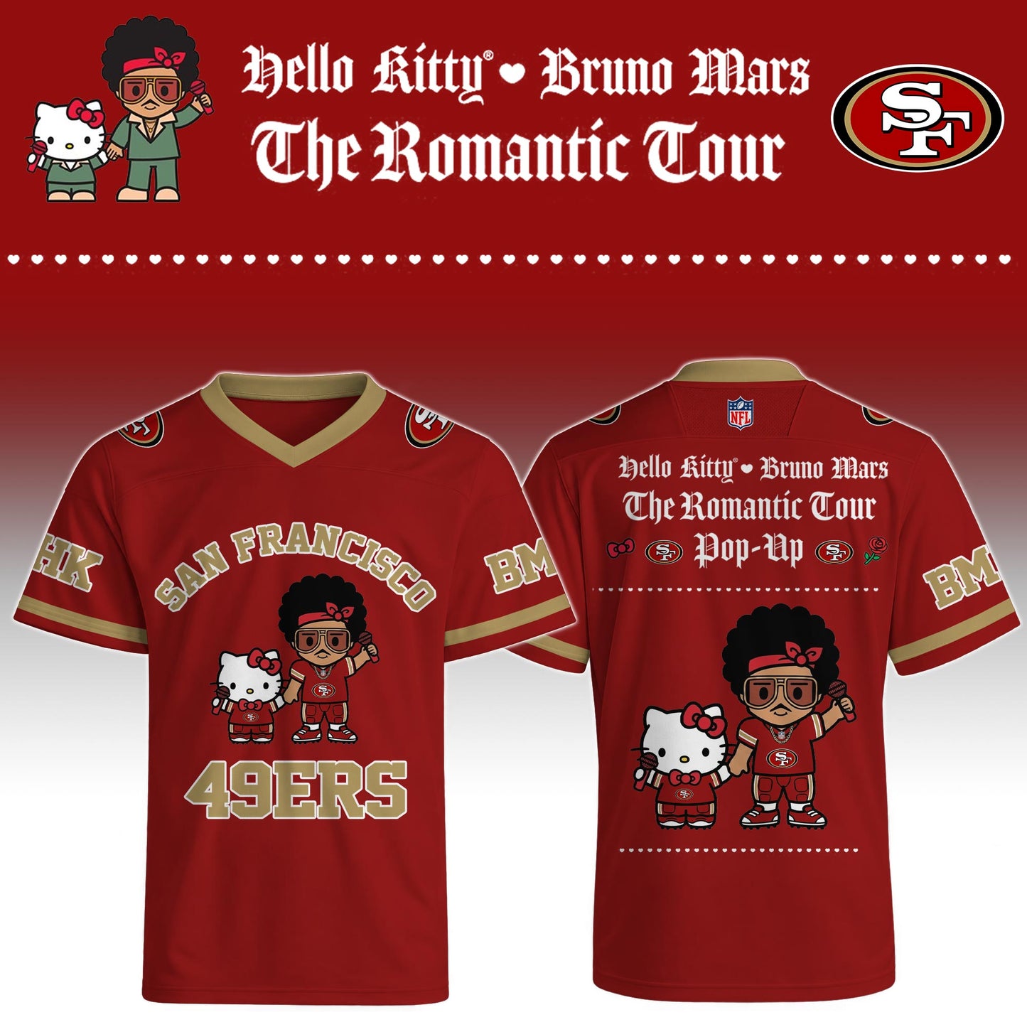 SF x Hello Kitty ❤️ Bruno Mars The Romantic Tour 2026