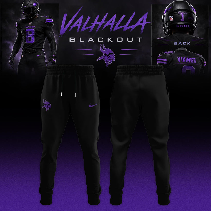 Minnesota Vikings ‘Black Out’ 2026 Special Edition Zip Hoodie