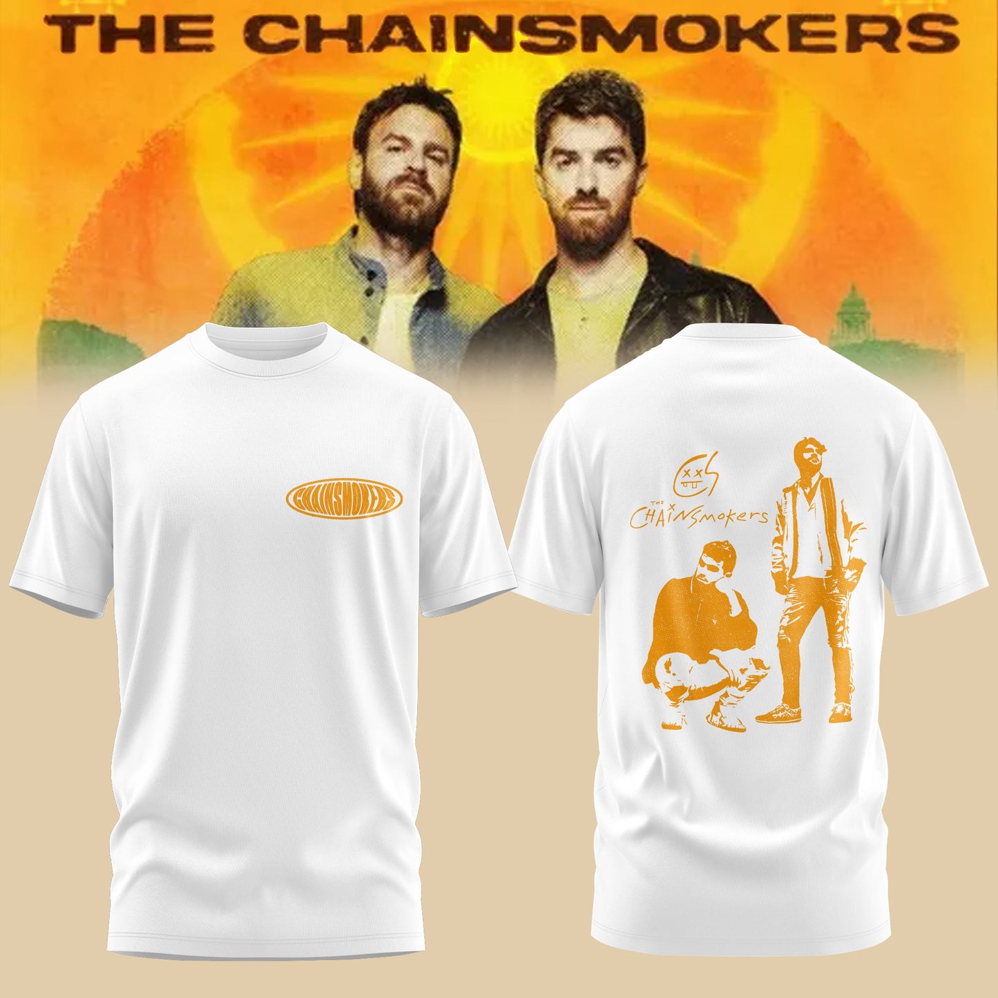 The Chainsmokers Tour 2026 Premium Graphic T-Shirt V2