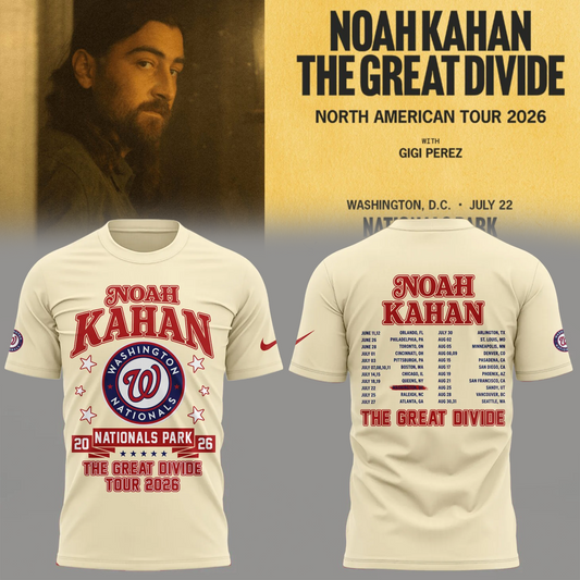 Limited Edition The Great Divide Tour 2026 At Washington Nationals Shirt