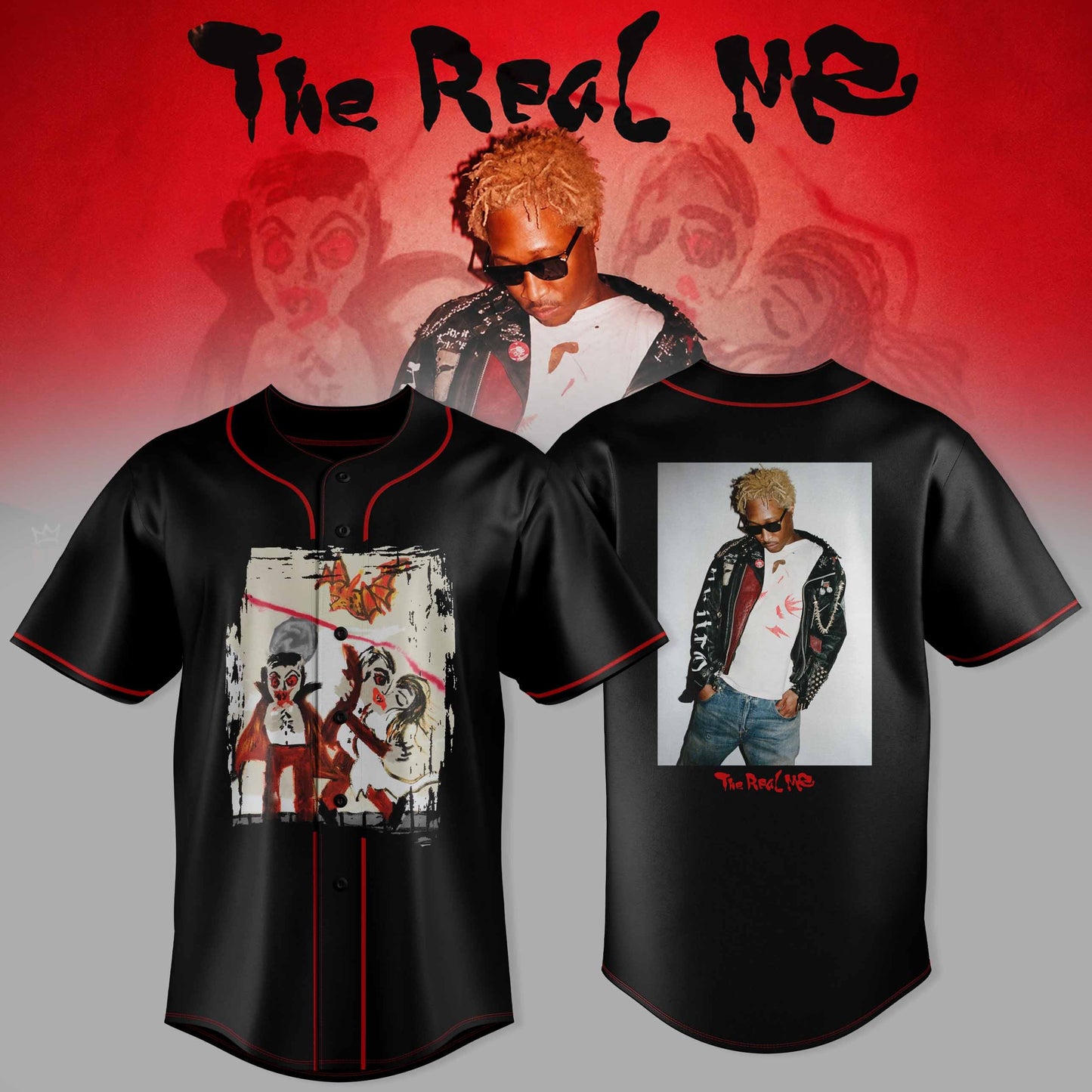 The Real Me Premium 3D Baseball Jersey – JS 1 Style
