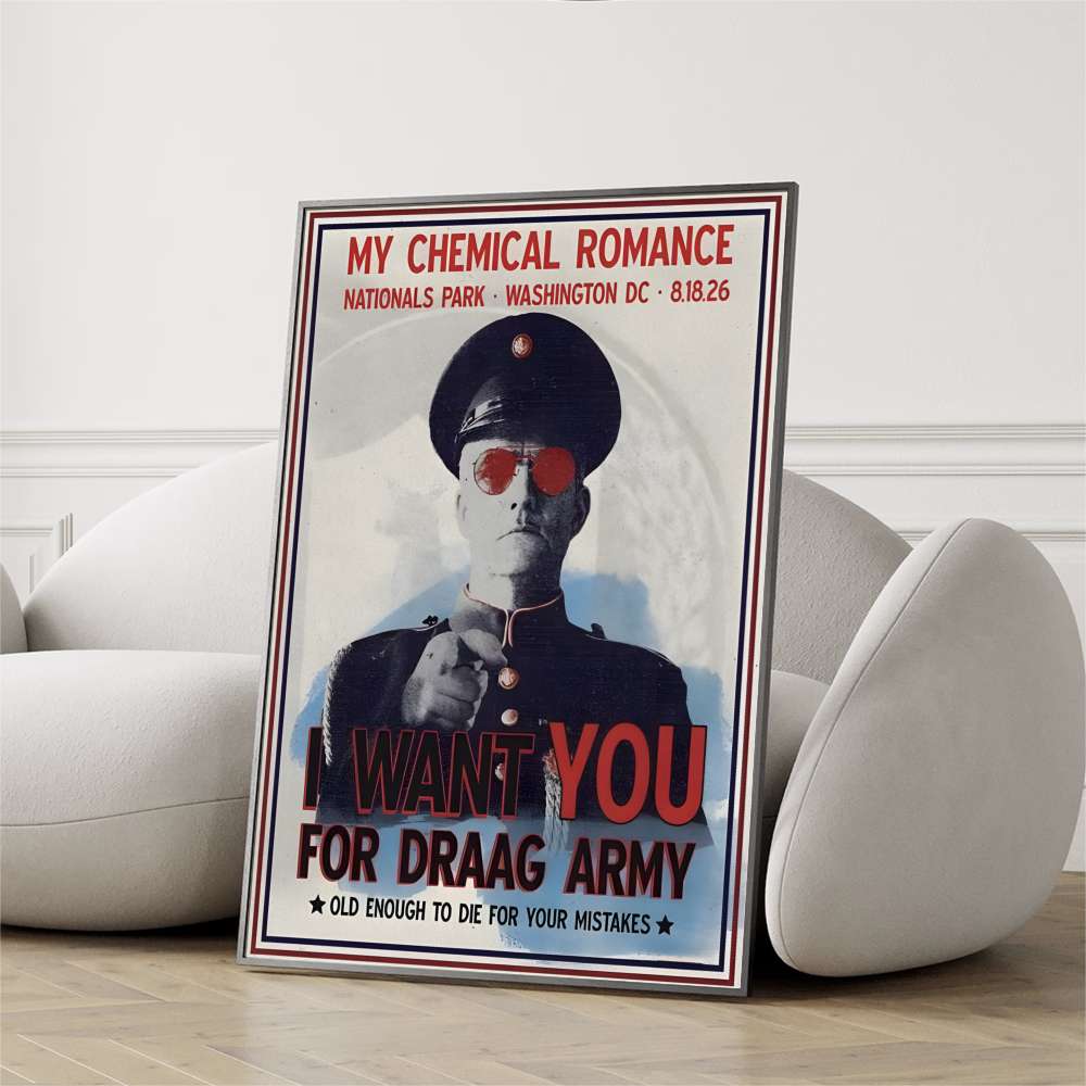 Limited Edition MCR Long Live The Black Parade Tour 2026 Washington, D.C Poster