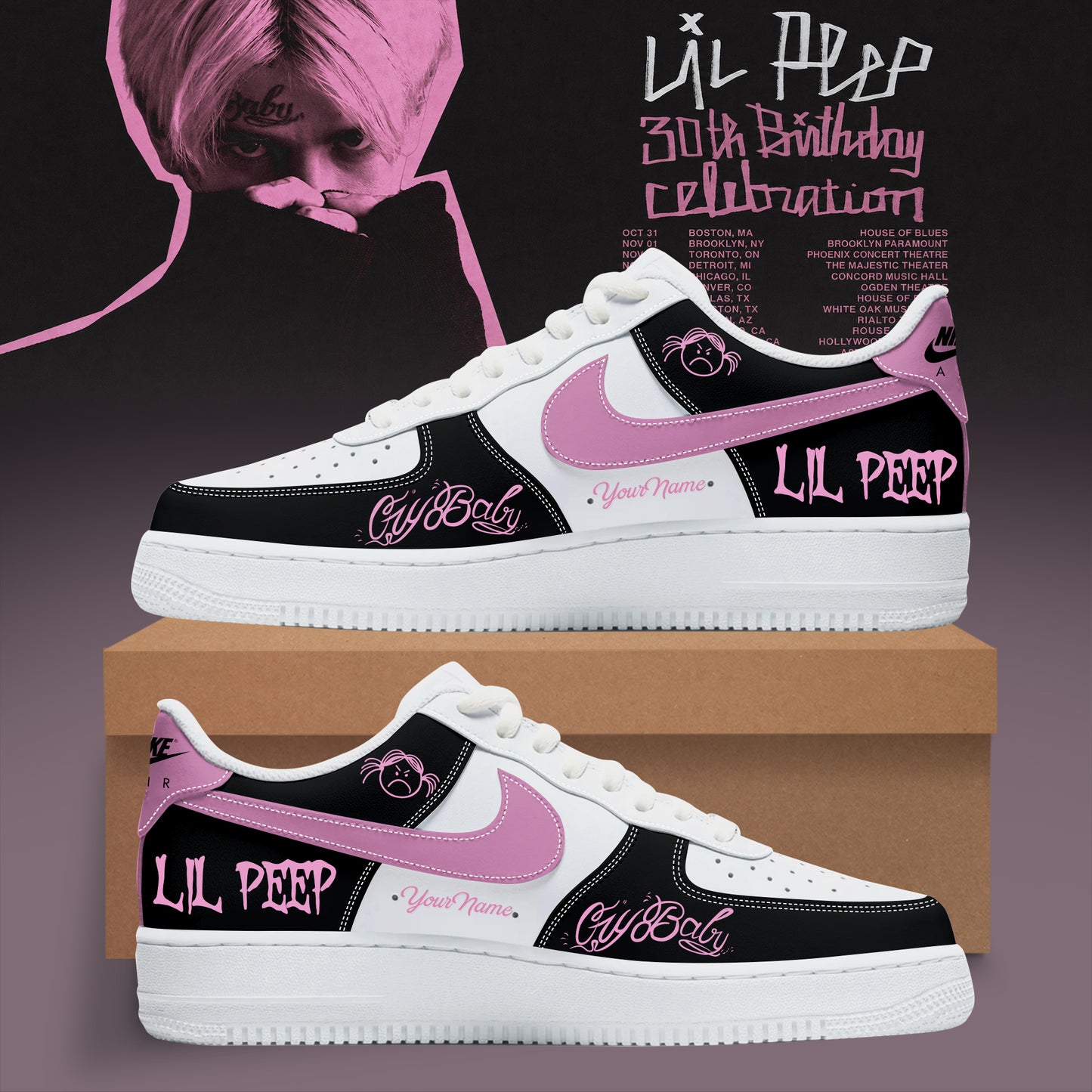 .LlPp 30th Birthday Celebration 2026 Tour Personalized Premium 3D Sneakers V1