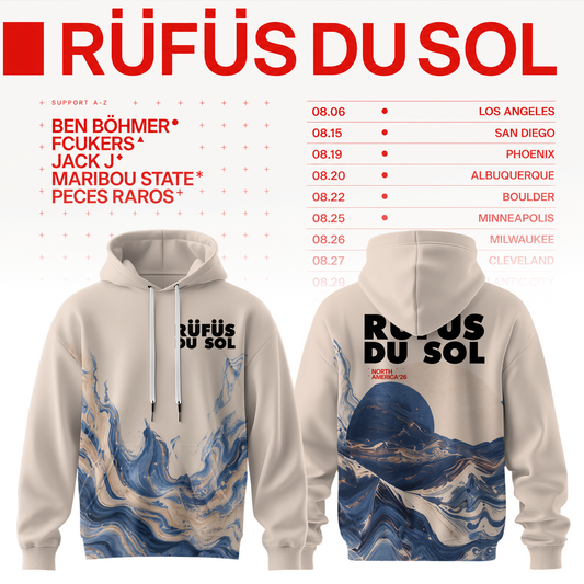 RÜFÜS DU SOL 2026 Tour Merchandise Hoodie