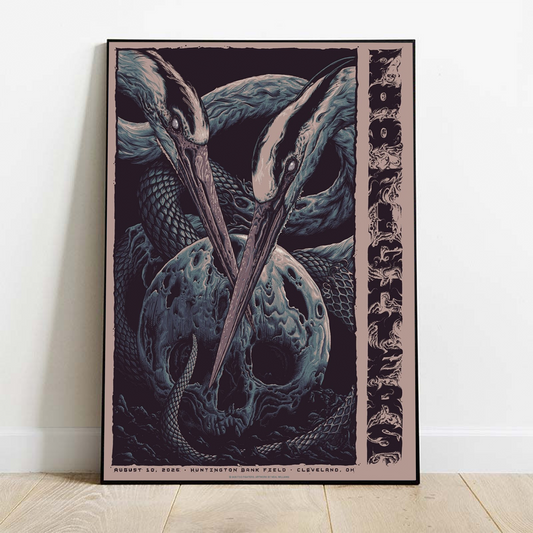 Foo Fighters Cleveland OH 2026 Event Poster At Huntington Bank Field On August 10 2026 Home Decor Poster
