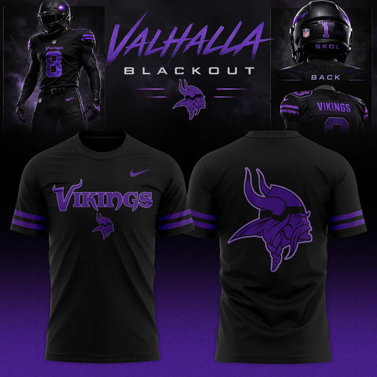 Minnesota Vikings ‘Black Out’ 2026 Special Edition T-shirt