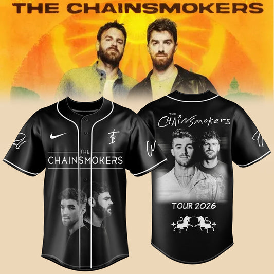The Chainsmokers Tour 2026 Premium 3D Baseball Jersey V1