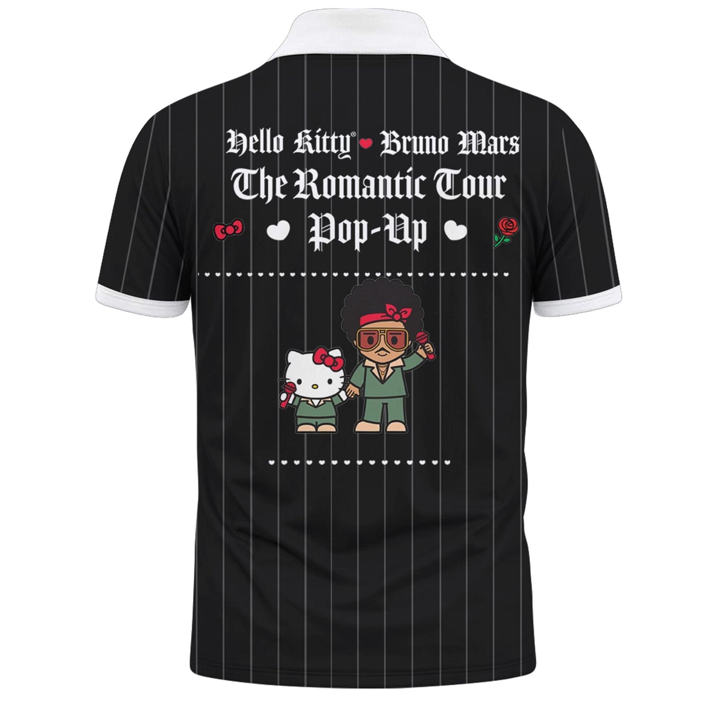 Hello Kitty ❤️ Bruno Mars The Romantic Tour 2026 Vneck Polo