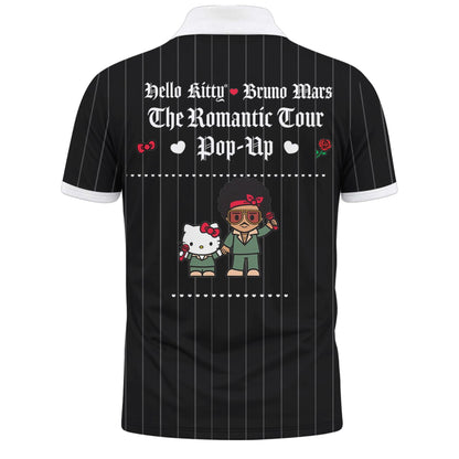 Hello Kitty ❤️ Bruno Mars The Romantic Tour 2026 Vneck Polo