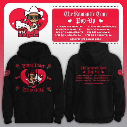 Bruno Mars x Hello Kitty "The Romantic Tour" Hoodie