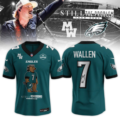 _ Philadelphia Eagles X Morgan Wallen Still The Problem Tour 2026 Jersey