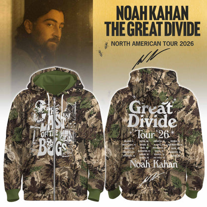 The Great Divide Tour Noah Kahan Limited Edition Zip Hoodie V2
